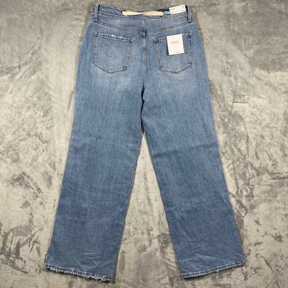 Vervet by Flying Monkey Olivia High Rise Wide Leg Jeans W30 L34 Blue Denim NEW - Picture 11 of 12